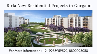 Birla New Residential Projects In Gurgaon Investment, Birla New Residential Proj