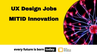 UX Design Jobs - MIT ID Innovation