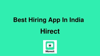Best Hiring App In India - Hirect