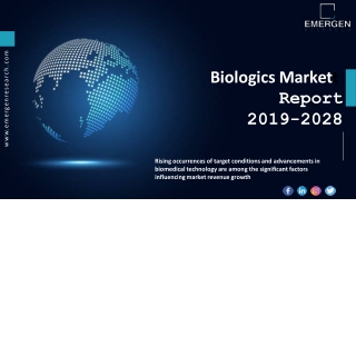 Biologics Market ppt