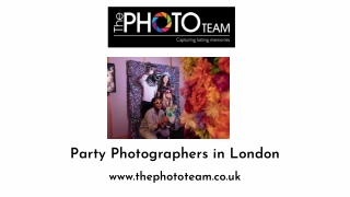 Party Photographers in London