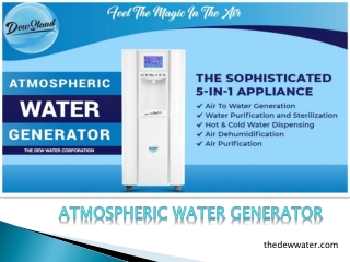 Atmospheric Water Generator