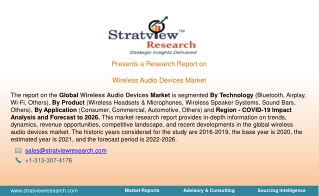 wireless audio devices Market Growth Trends & Forecast till 2026
