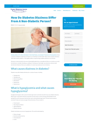 Diabetes Dizziness: Consequences and Management