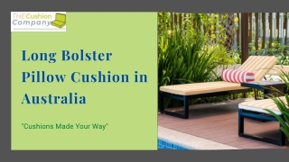 Long Bolster Pillow Cushion in Australia