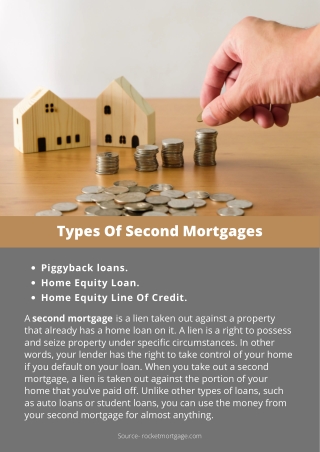 Types Of Second Mortgages