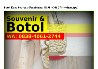 Botol Kaca Souvenir Pernikahan Ö8౩8·4ÖᏮI·2ᜪ44[WhatsApp]