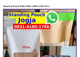 Stand Up Pouch White ౦8З1-Ꮞ18౦-17ᏮᏮ(WA)