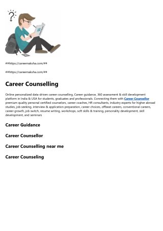 Career Counselling