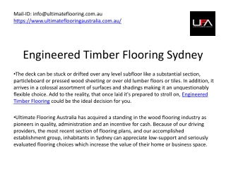 Engineered Timber Flooring