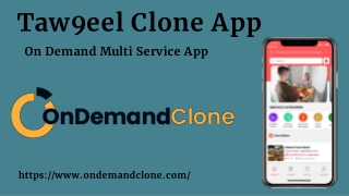 Taw9eel Clone App : On Demand Multi Service App