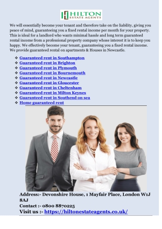 Guaranteed rent in Southampton