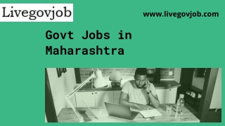 Govt Jobs in Maharashtra