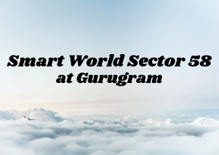 Smart World Sector 58 Gurgaon - PDF
