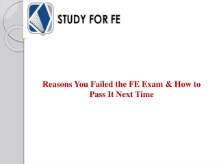 Reasons You Failed the FE Exam & How to Pass It Next Time
