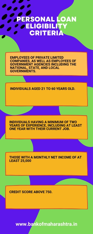 Personal loan eligibility criteria