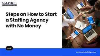 Steps On How to Start a Staffing Agency with No Money?