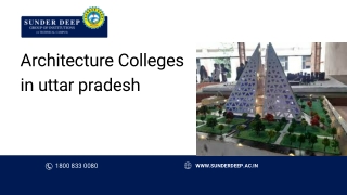 SDCA is one of Best Architecture Colleges in Delhi