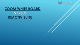 Zoom Whiteboard versus Reactiv SUITE