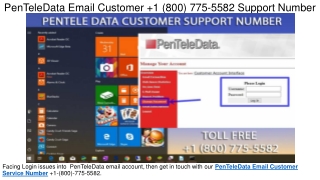 PenTeleData Email Customer +1(800) 568-6975 Helpline Number
