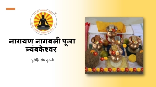 नारायण नागबली पूजा त्र्यंबकेश्वर