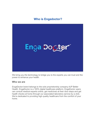 Who is Engadoctor