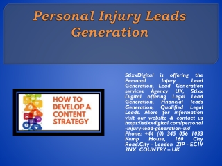 Personal Injury Leads Generation