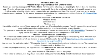 epson printer offline