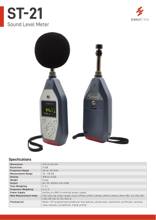 Sound level meter -  Gaxce Sensors