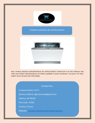 Comprar acessórios de cozinha baratos