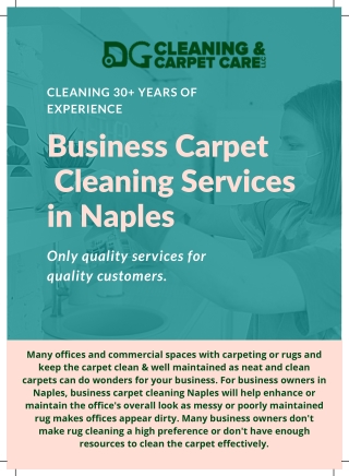 Seek Business Carpet Cleaning in Naples