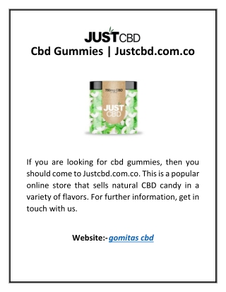 Cbd Gummies | Justcbd.com.co