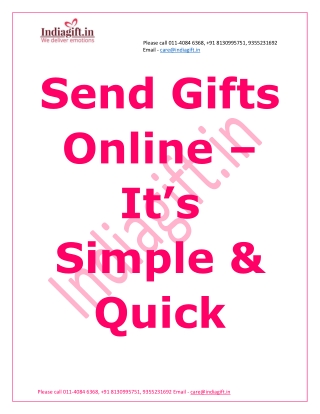 Gifts online India