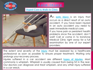 Auto injury medical clinic Riverside CA