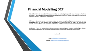 Financial Modelling DCF