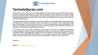 TarteeleQuran.com