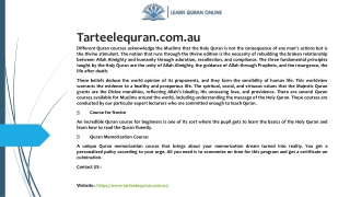 Tarteelequran.com.au