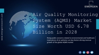 Air Quality Monitoring System (AQMS) Market Future Growth, Demand, Trends 2028