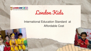 Best Playschool/Preschool in Nashik - London Kids`