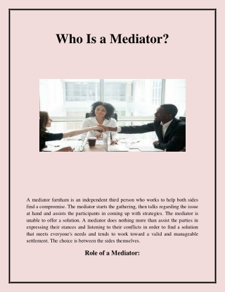 Find the best Divorce Mediation in Farnham