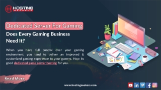 Dedicated Server For Gaming – Does Every Gaming Business Need It?