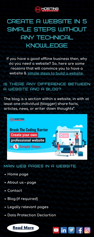 Create a Website in 5 Simple Steps Without Any Technical Knowledge