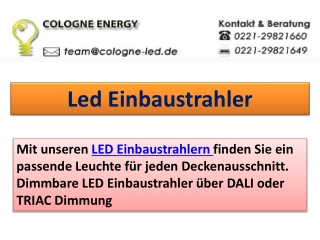 Led Einbaustrahler