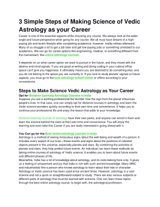 Making Science of Vedic Astrology as your Career-converted-converted