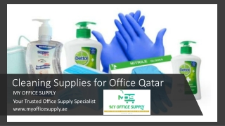 Cleaning Supplies for Office Qatar