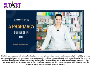 How to Run a Pharmacy Business in UAE