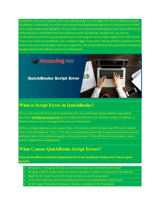 Resolve Script Error When Accessing QuickBooks