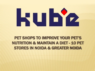 Pet Shops To Improve Your Pet’s Nutrition & Maintain A Diet
