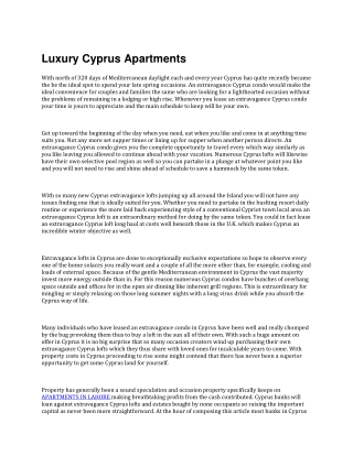 Apartments in Lahore
