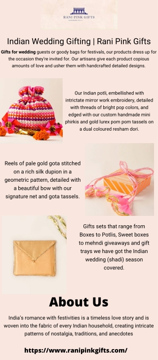 Indian Wedding Gifting|Rani Pink Gifts
